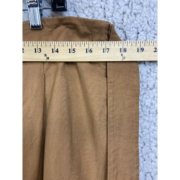 Leith brown pants with pockets belted  zipper side close women's size XL - Picture 6 of 11